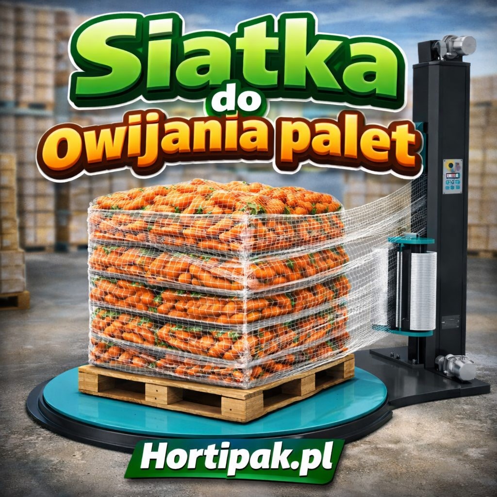 siatka do owijania palet warzywa