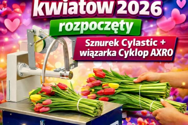Sznurek guumowy elastyczny Cylastic i wiązarka Cyklop Axro. Sezon 2026
