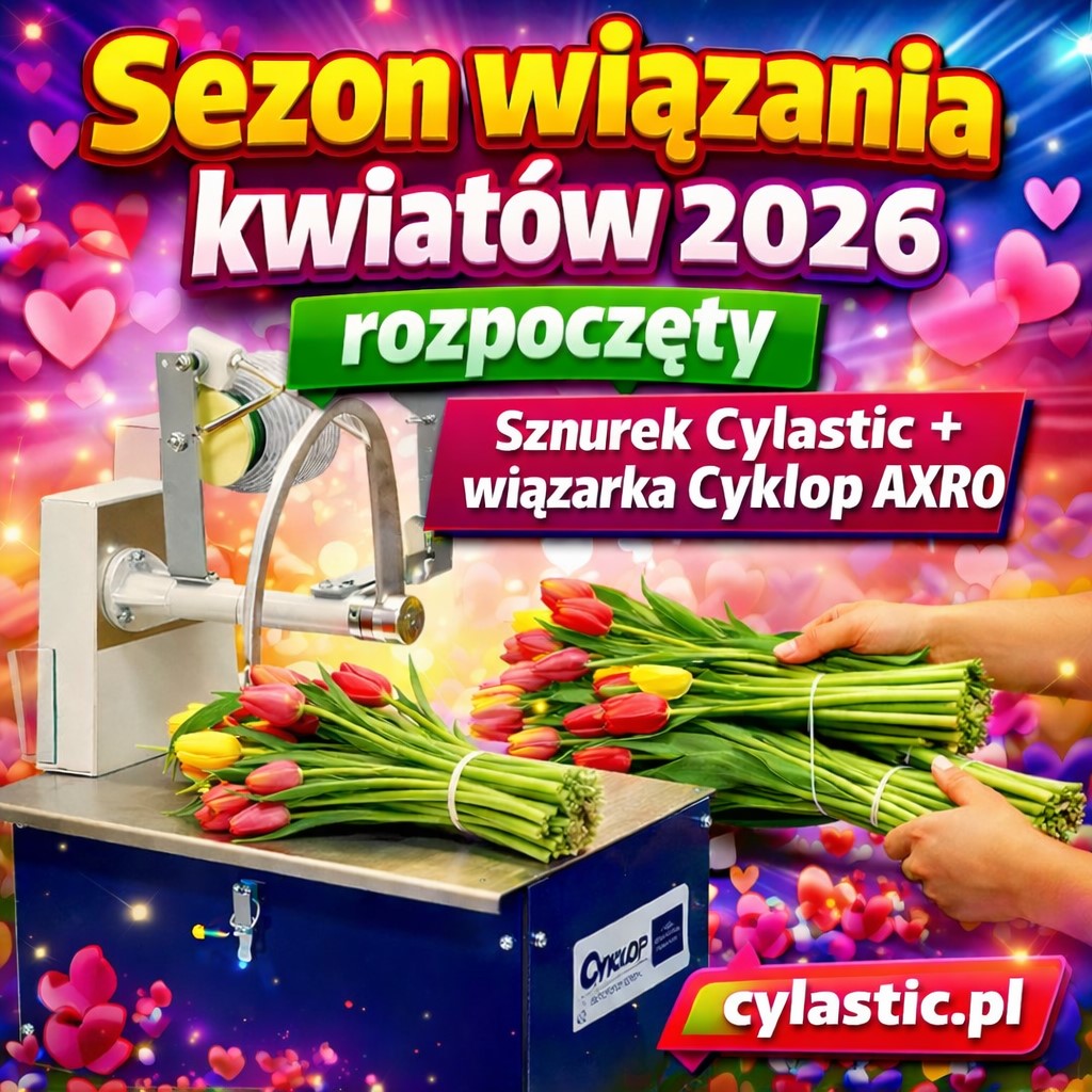 Sznurek guumowy elastyczny Cylastic i wiązarka Cyklop Axro. Sezon 2026
